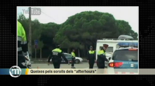 Imagen del programa 'Els Matins' de TV3 donde se trataba la problem�tica de los AFTERS de Viladecans (Im�genes de los videos grabados por vecinos de Gav� Mar) (7 Noviembre 2011)